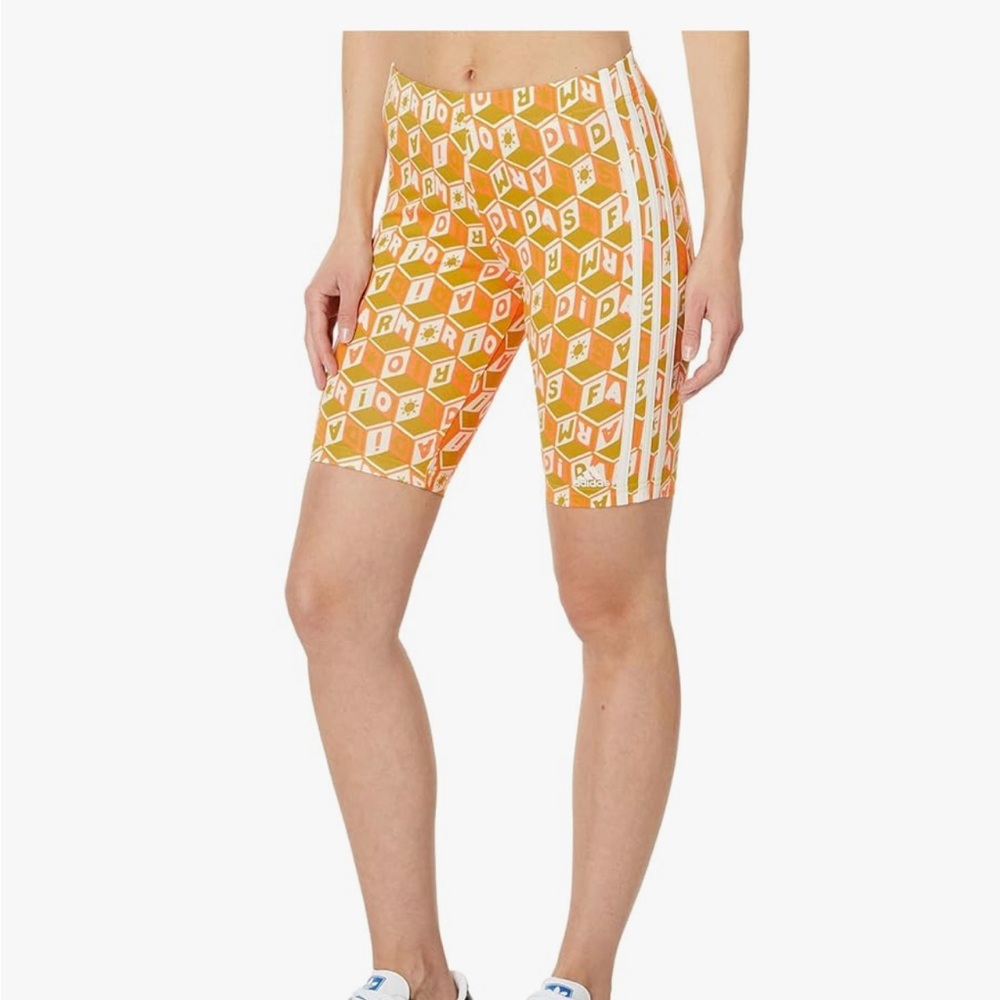 NWT Farm Rio x Adidas bike shorts size xs